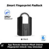 bdfab46b443bcb20 IP67 TTLock Bluetooth APP Smart Padlock Fingerprint Lock Keyless Mini Bag with Aleax Google Home Electronic Door Lock