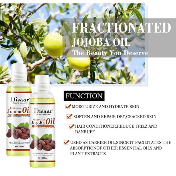 bdfe90a490366f15 Natural Organic Jojoba Oil Anti Aging Firming Skin Face Oil Moisturizing Relaxing Massage Oil Hair Repair Skin Care Body Oil