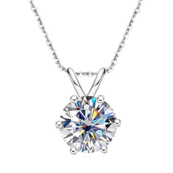 bdfeccb8438bed64 AnuJewel 1ct 3ct 5ct D Color Moissanite Diamond Top Quality 18K Gold Plated Pendant Necklace Fine Jewelry Gifts Wholesale