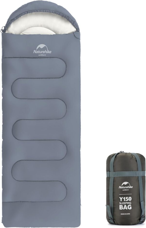 Naturehike Envelope Sleeping Bag – 3 Season Ultralight Waterproof Camping Blanket, 220x85cm for Adults, Compact & Breathable