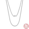be0d1d8829479f08 ORSA JEWELS Sterling Diamond-Cut Rope Necklace for Women Men Fashion Sier Neck Chain Jewelry SC29