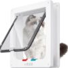 be11cd85691f0358 ATUBAN Large Interior Pet Cat Exterior Door 4 Modes Locking Suitable for Window and Wall,Strong Durable