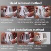Rechargeable Rasp Electric Pedicure Foot Sander Waterproof 2 Speeds to Eliminate Feet Dead Skin and Calluses
