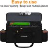 be2714e1d4982b4b Camp Stove Carry Bag, Camping Stove Carrying Case for Coleman 2-Burner, 1680D Stove Storage bag, with Double Zipper, 2 Adjustful Side Pockets, Fits Grills/Stoves up to 23.6 x 14.5 x 5.5Inches