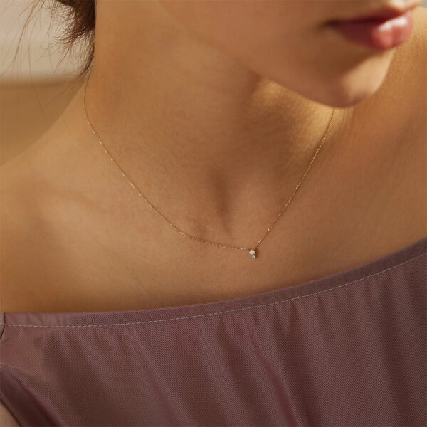 be30ce3108a7fb03 ROXI Simple Pearl And Diamond Sterling Sier Women's Versatile Small Necklace Gift Personalized Jewelry