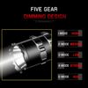 be5d8f2082c05088 Professional Hunting Tactics Night Reconnaissance LED Flashlight L2 Lamp Beads Waterproof Rechargeable Outdoor Portable Torch