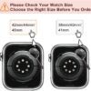 be5e4079f45e83e2 OULUOQI Compatible with Apple Watch Band Series 9, Ultra/Ultra 2, SE 8 7 6 5 4 3 2 1 38mm 40mm 41mm 42mm 44mm 45mm 49mm Women and Men, Stainless Steel Milanese Loop Magnetic Clasp Replacement for