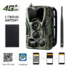 be5f2057ecabbed9 APP Trail Camera Clould Service 4G Hunting Cameras HC801PlusLI With 5000Mah Recharger Battery 30MP 2K Night Vision Photo Traps