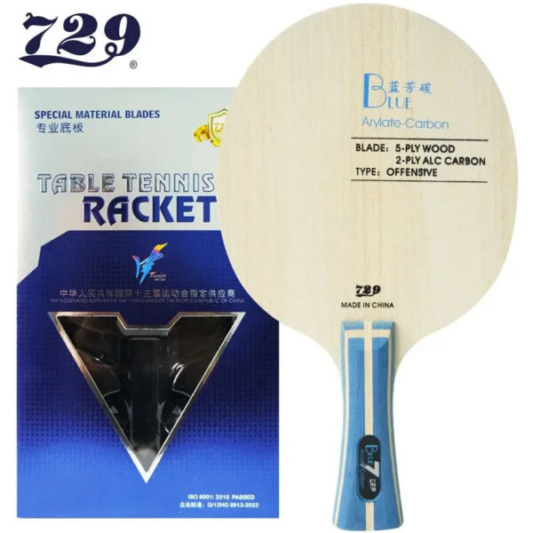 be6d76941b4a2d38 Original 729 Friendship Yellow ALC Table Tennis Blade 5 Wood 2 Arylate Carbon Professional Ping Pong Blade Blue ALC Offensive