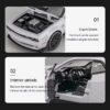 be880cd4cb1e0a0b Dodge Challenger for 1: 32 Scale Die Cast Metel Toy Pull Back Hellcat Model Cars with Sound and Light Hellc