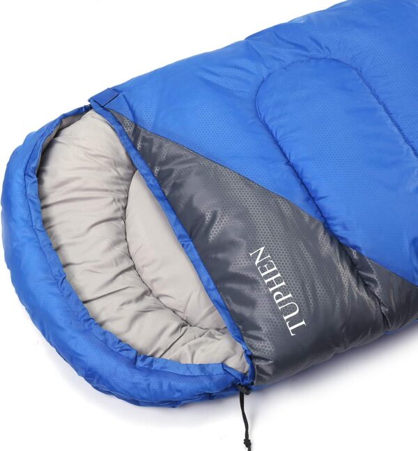 be907be8f570180a tuphen- Sleeping Bags for Adults Kids Boys Girls Backpacking Hiking Camping Microfiber Liner, Cold Warm Weather 4 Seasons Indoor Outdoor Use, Lightweight & Waterproof