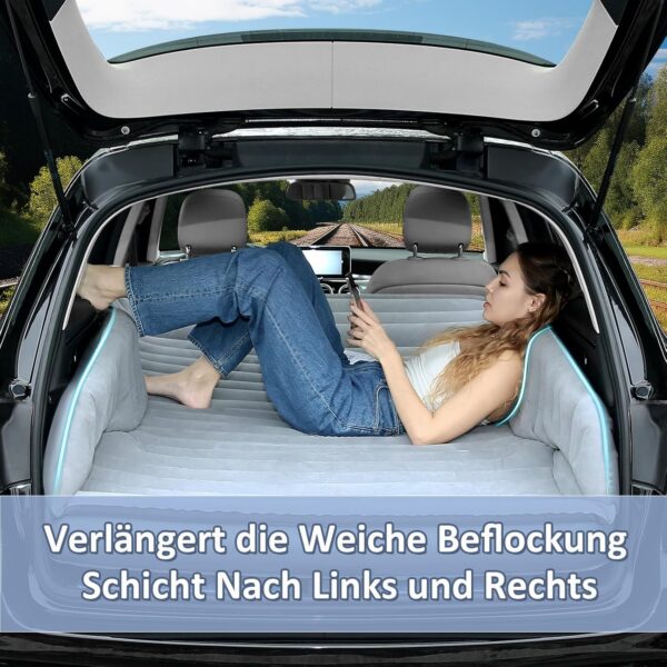 be97af151811e10c AKUDY Selbstaufblasendes Auto Luftmatratze mit Integriertem Elektropump| Mit 2 Kopfkissen | Auto Luftmatratze Geeignet für SUV, Camping Zel