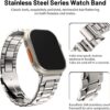 bea6406934e9263a Fullmosa Compatible Apple Watch Bands 41mm 40mm 38mm, Stainless Steel iWatch Band with Case for Apple Watch Ultra2/Ultra Series 9/8/7/6/5/4/3/2/1/SE/SE2, Rose Gold(Short)