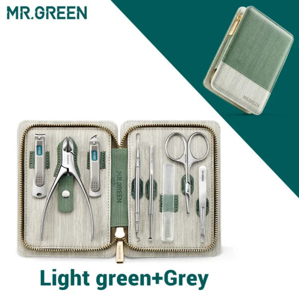 bebba99452c22df3 MR.GREEN Manicure Set Pedicure Sets Nail Clipper Stainless Steel Professional Nail Cutter Tools with Travel Case Kit