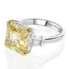 OEVAS 100% Sterling Sier Created Moissanite Citrine Diamonds Gemstone Wedding Engagement Ring Fine Jewelry Gift Wholesale