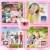 Upgrade Kids Instant 1080P HD Dual Lens Selfie Digital Camera for Girls Boys Christmas Birthday Gifts Toys With 32G Print