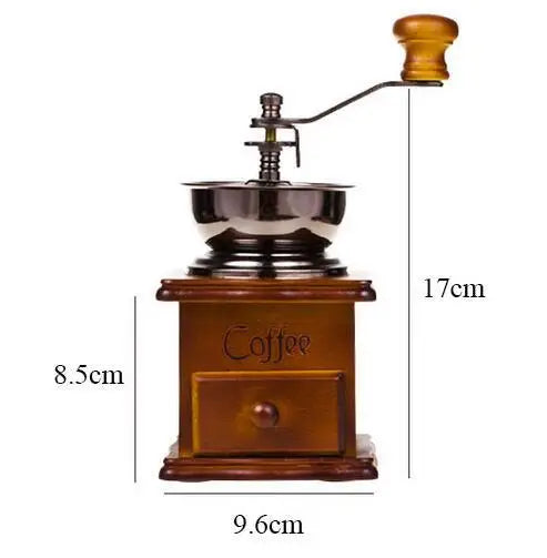 bed7faba48c0725c Classical Wooden Manual Coffee Grinder Coffee Bean Spice Mill