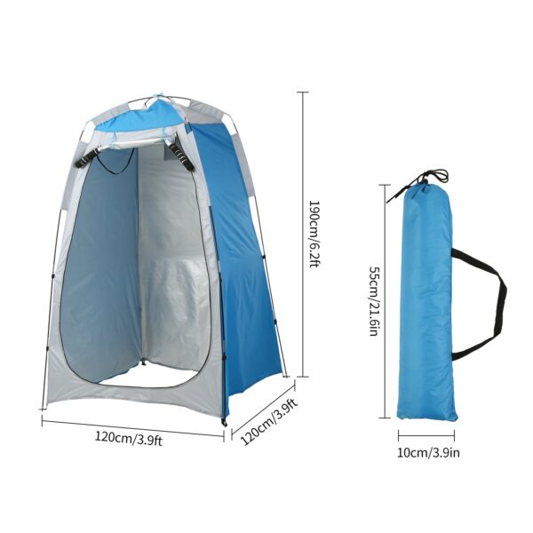 bedb57f305358631 Portable Beach Shower Toilet Changing Sun Rain Privacy Shelter Tent with Window for Outdoor Camping Bathroom