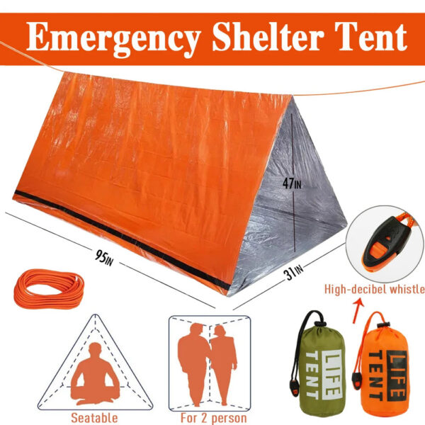 bedd186ec29af885 2 Person Emergency Tent Casa De Waterproof Camping Travel Pergola Family Campaign House Tourist Tents Cool Gear Equipment Coat