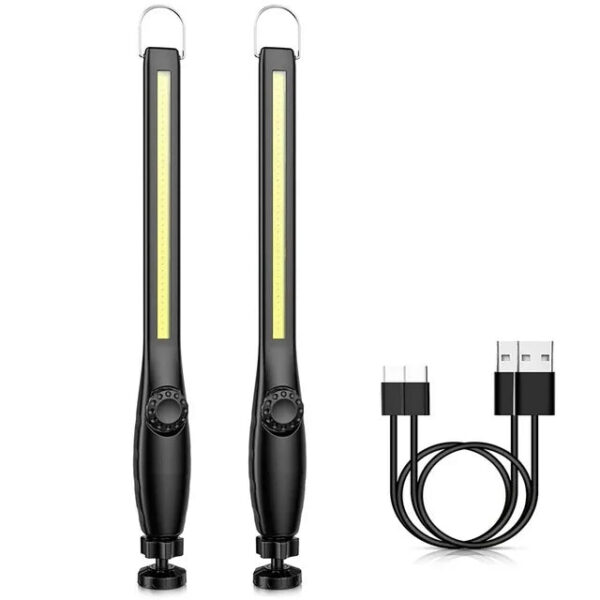 USB Rechargeable COB LED Flashlight Magnetic Work Light Powerful Portable Lanterna Built In Battery 3000Mah Camping Torch Lamp