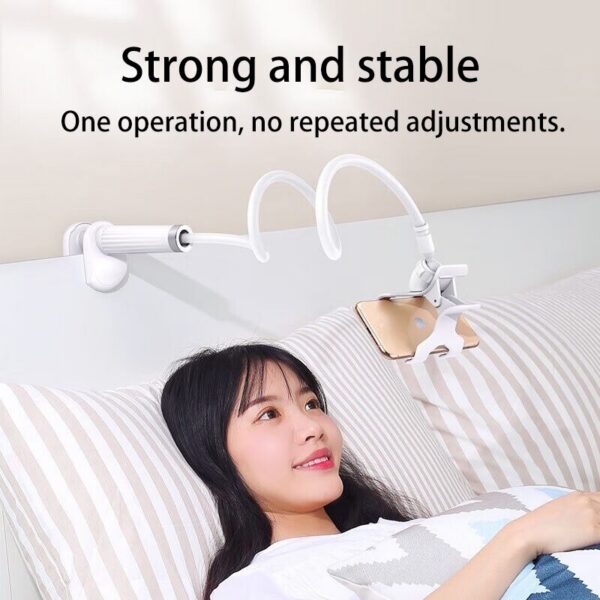 bef7d01c09b54b9a Universal Mobile Adjustable Lazy Rotatable Bedside Stand Desktop Live Streaming Selfies Phone Accessories