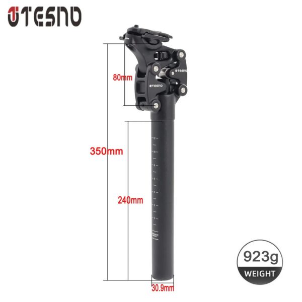 bef8b7ead25e855e TESNO Bike Seatpost With Shock Absorber 27.2/30.9/31.6mm Mtb Bicycle Seatpost Suspension Four Link Bicycle Saddle Tube 350mm