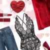 Avidlove Women One Piece Lingerie Deep V Teddy Sexy Lace Bodysuit with Snap Crotch