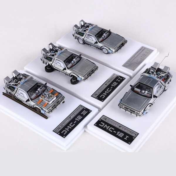 bf0420e761059e69 MJ 1:64 DeLorean DMC I II III Back To The Future Time hine Mr.Fusion Diecast Toy Vehicle Car Model
