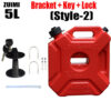 bf0585ca74980af3 3/5L Accessories Petrol Cans Barrels Gas Spare Container Anti-static Jerry Fuel Tank Mororcycle Can