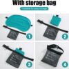 bf0f831d1a05af6a HOMBYS Beach Pillow Inflatable Camping Pillow Pool Pillow-Won’t Blow Away on Windy Beaches, Soft & Durable, Foldable and Portable, with Straps and Sandbag.(Blue, 17"x12.6"x4.7")
