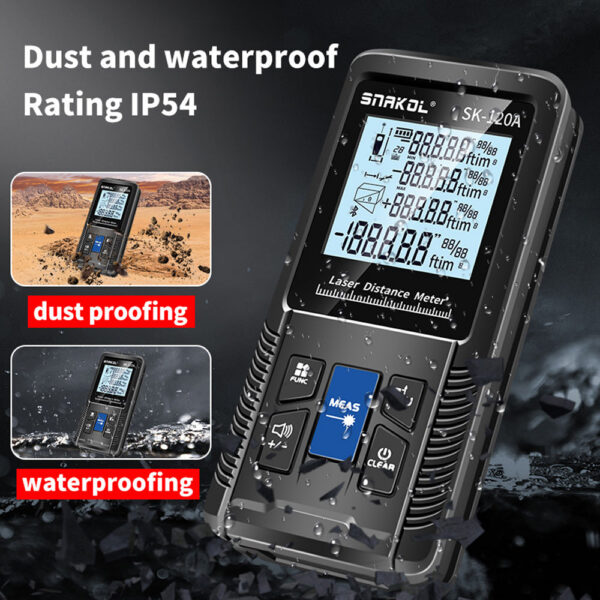 bf120127dff2d0cf Intelligent Rangefinder Digital Laser Distance Meter with Single Continuous Volumes Area Pythagoras Measurement 70M-120M