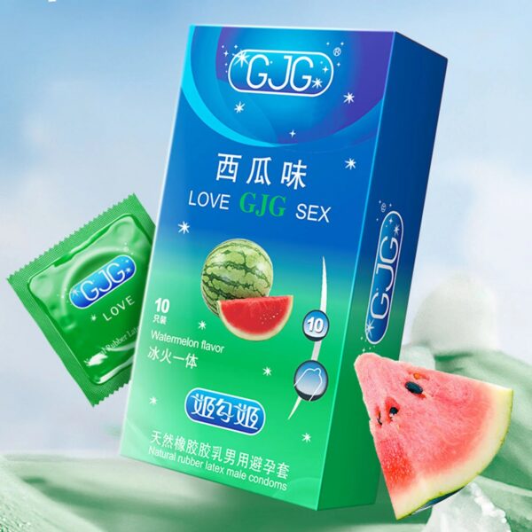 bf2639c50fcf40b0 Fruit Flavor Condoms Extra Lubricated Contracepation Ultrathin Invisible Cock Penis Sleeve Sex Goods for Men 18+ Sex Life