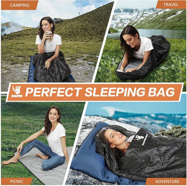 bf2d5cf9ccc2c185 NexusNurture Sleeping Bags for Adults - Warm & Lightweight Envelope Compact Sleeping Bag, Watrerproof Indoor & Outdoor Use for Camping, Hiking and Backpacking