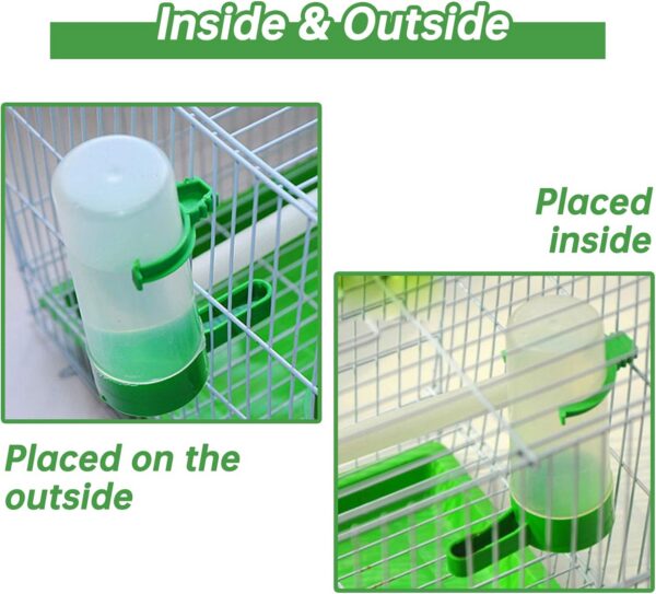 bf44862d1b8ef855 Bird Water Dispenser for Cage, 4pcs Bird Water Bowl 140ml Automatic No Mess Gravity Feeder Bird Watering Supplies for Pet Parrot, Parakeets, Cockatiel, Budgie Lovebirds and Other Birds