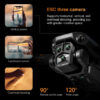 bf8e5b273069185c KOHR 2023 New K6 Max RC Drone Three Camera 4K Professional Quadcopter Four Way Obstacle Avoidance Optical Flow Positioning Dron