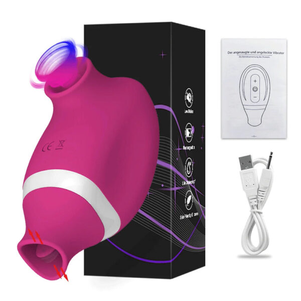 bf8fa31cff53c18d 2 in 1 Clitoris Sucking Vibrator for Women Vibrating Egg Licking Oral Clit Vacuum Stimulator Female Goods Sex Toys for Adults
