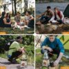 Lixada Compact Folding Wood Stove for Outdoor Camping Cooking Picnic
