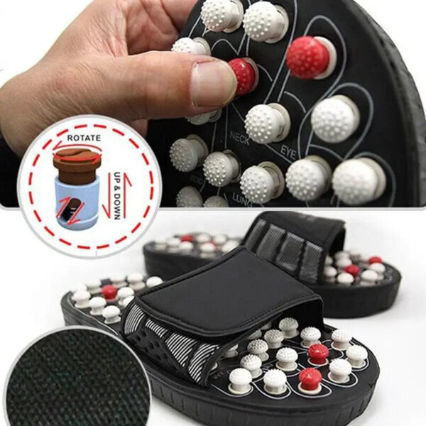 bfa34c691faa9c85 Acupoint Massage Slippers Therapy Massager Shoes For Feet Unisex Home Flip Flop Health Care Medical Rotating Foot Massager Shoes