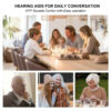 Self-Fitting OTC Aids, Mild to Moderate Loss,Bluetooth Hearing Aid with Invisible Fit Noise Support