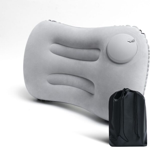 bfa5550d777e6039 Ultra Light Inflatable Camping Pillow - Inflatable Pillow for Camping, Hiking, and Backpacking - Press-to-Inflate Design for Safer and Healthier - Compressed design for Hiking, and Backpacking Travel