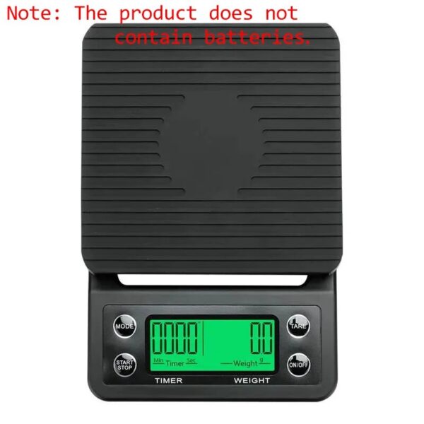 1pc Black 0.1g Coffee Dropping With Timer Digital Kitchen High Precision LCD Scale
