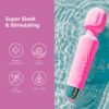 Ava Wand [Clit Stimulator Vibrators] Vibrator Woman Toy Gifts for Women 20 Patterns 8 Speeds of Pleasure Quiet & Small | Adult Sex Toys -Standard - Hot Pink
