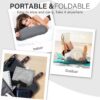Inflatable Wedge Pillow Camping Cushions – Portable Folding Body Positioners Lightweight Wedge Pillow,Cushion for Yoga,Sleeping,Travel,Reading Lumbar Cushion for Back Pain and Pressure Relief