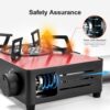 bff0f1e39d407e77 Odoland Portable Camping Stove 2200W Camp Stove Lightweight Butane Gas Stove for Camping Cooking Outdoor Backpacking and Picnic (Black)