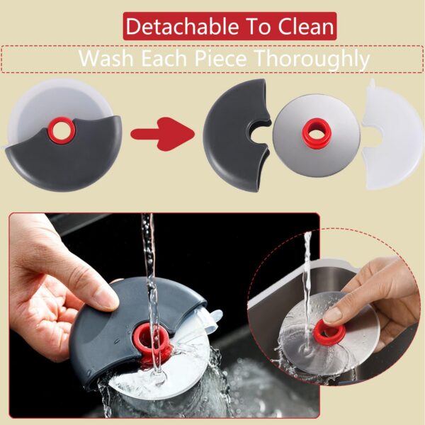 c007db13200d4b54 Stainless Steel Roller Cutter Multi-purpose Pizza Cake Dough Slicing Tool Baking Kitchen Accessories with Sharp Blade Wheel