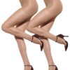 c00c66bd964a6a67 Silkies Women's Ultra Sheer Control Top Pantyhose (2 Pair Pack) - Lightweight, Comfortable, Perfect Fit