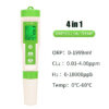 c0102dde33157444 5 in 1 Chlorine PH CL2 H2 ORP Temperature Meter Quality Tester for Pools Drinking Water Aquarium Swimming Pool