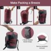 GoldCamp Outdoor Storage Stuff Sacks, Camping Gear Organizer (Red, XXXL)