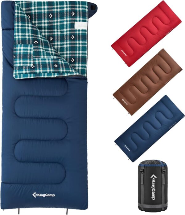 c01b2b8eb84f986e KingCamp Outdoor Sleeping Bag Warm Portable Lightweight 3-4 Seasons Camping Sleeping Bag 300g/400g Filling for Adults