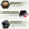 Propane Burner, Single Propane Stove, Windproof Gas Stove for Outdoor Cooking, Portable Gaming Stove with Piezo Ignition, Includes Carrying Bag